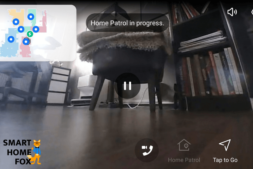 In der Ecovacs Deebot T9 AIVI App sieht man über die Video-Manager-Funktion live Bilder von der Umgebung.